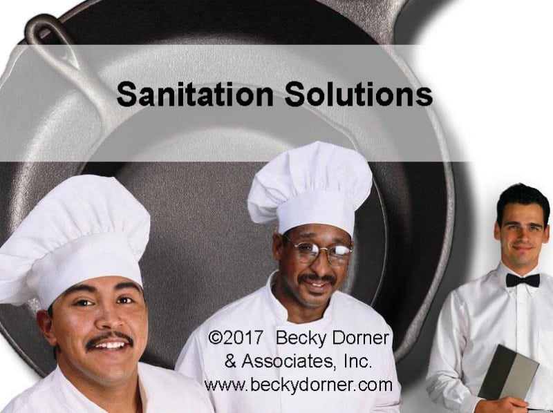 Sanitation Solutions Inservice Becky Dorner