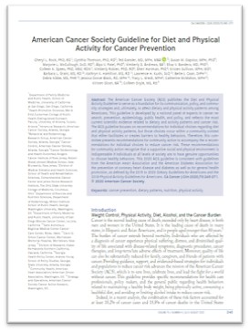 Nutrition Therapy for Cancer Treatment Self-Study Course