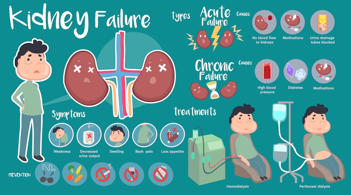 Kidney failure symptoms and treatment